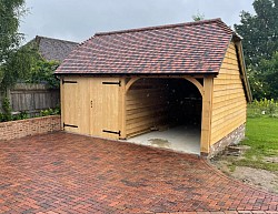 Two bay carport / garage Hadlow Down