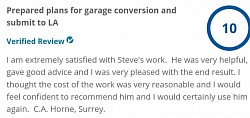 Architectural plans garage conversion in Horne